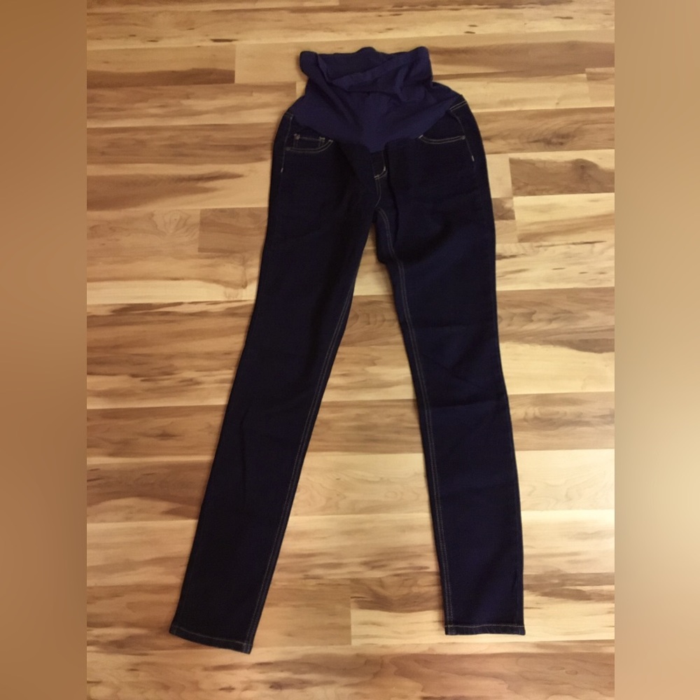 Indigo Blue Maternity Skinny Jeans size M long tall